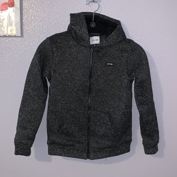 Joe’s Jeans grey fleece warm winter full zip up sweatshirt - Picture 1 of 6